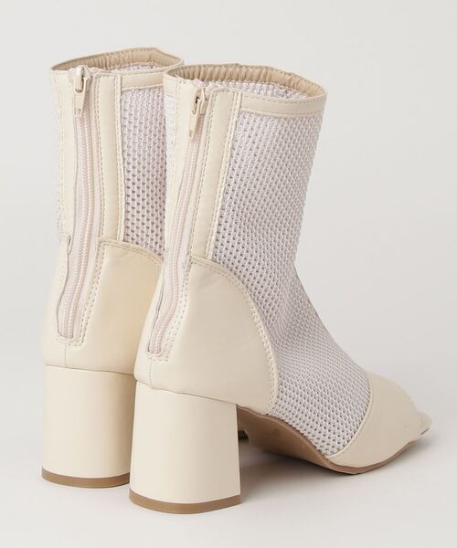 LOVEHUNTER（ラブハンター）の「スタイルアップ メッシュブーツサンダル（サンダル・レディース・ブラック/アイボリー・LL/L/M/S）」の3枚目の写真