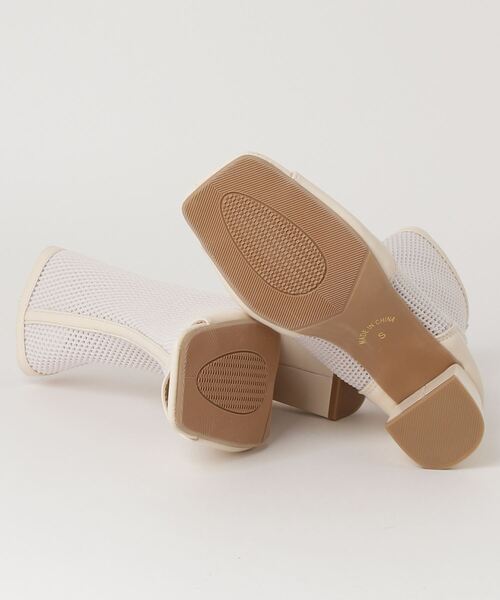 LOVEHUNTER（ラブハンター）の「スタイルアップ メッシュブーツサンダル（サンダル・レディース・ブラック/アイボリー・LL/L/M/S）」の4枚目の写真