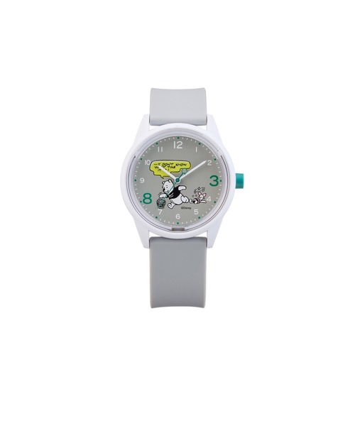 Q&Q SmileSolar(キューアンドキュースマイルソーラー)の「Q&Q SmileSolar / DISNEY COLLECTION プーさん 【S】(アナログ腕時計・レディース・グレー系その他/クリア/イエロー系その他・L/M/S)」の2枚目の写真