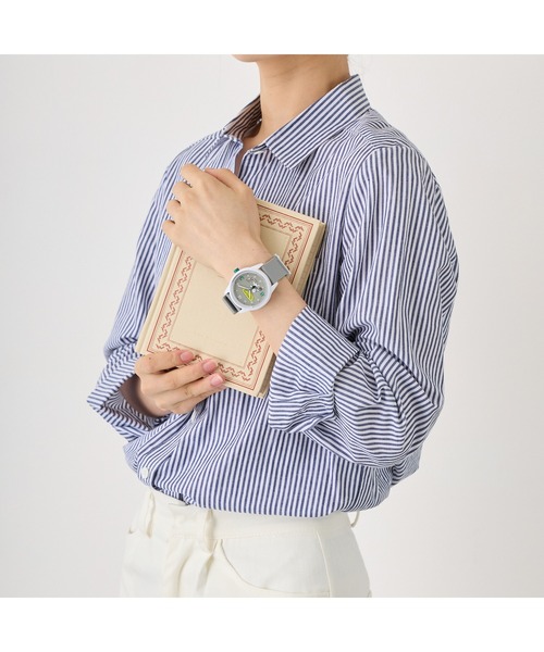 Q&Q SmileSolar(キューアンドキュースマイルソーラー)の「Q&Q SmileSolar / DISNEY COLLECTION プーさん 【S】(アナログ腕時計・レディース・グレー系その他/クリア/イエロー系その他・L/M/S)」の11枚目の写真
