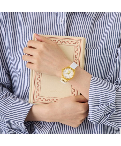 Q&Q SmileSolar(キューアンドキュースマイルソーラー)の「Q&Q SmileSolar / DISNEY COLLECTION プーさん 【S】(アナログ腕時計・レディース・グレー系その他/クリア/イエロー系その他・L/M/S)」の8枚目の写真