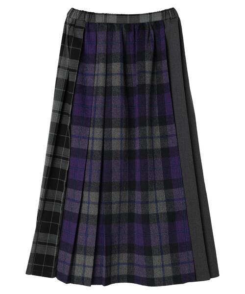 AMERICAN HOLIC（アメリカンホリック）の「アソートチェックプリーツスカート（スカート・レディース・パープル/ブラウン/イエロー/レッド・M/L）」の5枚目の写真