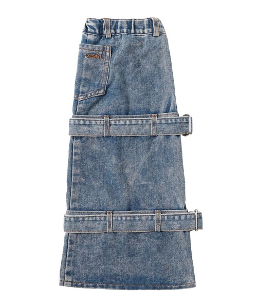 X-girl（エックスガール）の「DENIM LEG WARMER（レッグウォーマー・レディース・インディゴブルー/ブラック・ONE SIZE）」の3枚目の写真