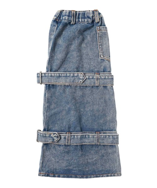 X-girl（エックスガール）の「DENIM LEG WARMER（レッグウォーマー・レディース・インディゴブルー/ブラック・ONE SIZE）」の4枚目の写真