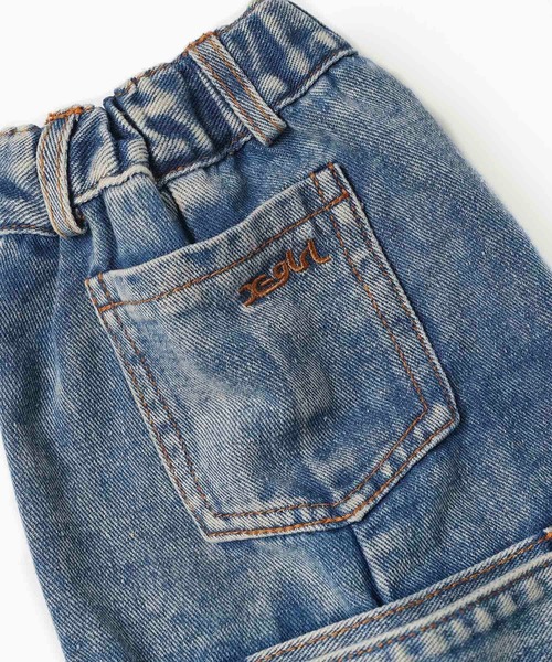 X-girl（エックスガール）の「DENIM LEG WARMER（レッグウォーマー・レディース・インディゴブルー/ブラック・ONE SIZE）」の6枚目の写真