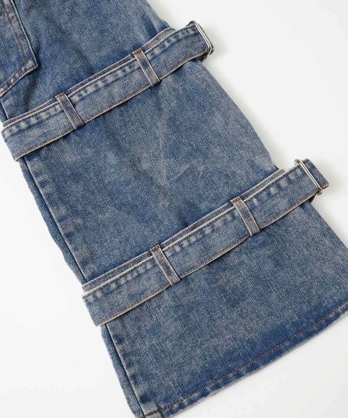 X-girl（エックスガール）の「DENIM LEG WARMER（レッグウォーマー・レディース・インディゴブルー/ブラック・ONE SIZE）」の8枚目の写真