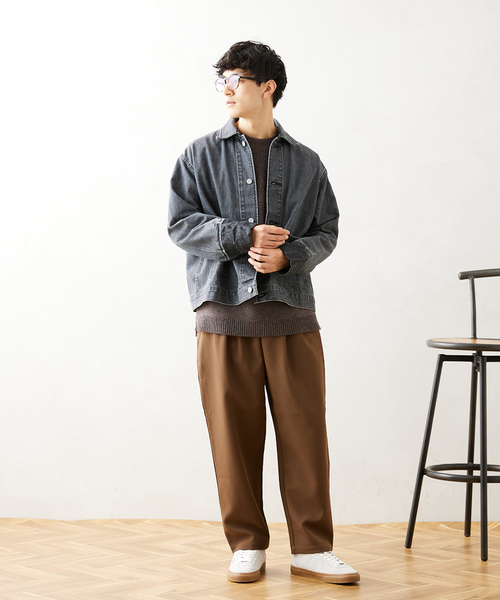 JOURNAL STANDARD relume（ジャーナルスタンダード　レリューム）の「CALIFORNIA D.C ツータック シェフパンツ（スラックス・メンズ・ブラック/ベージュ/ライトグレー/ブラウン・MEDIUM/LARGE）」の21枚目の写真