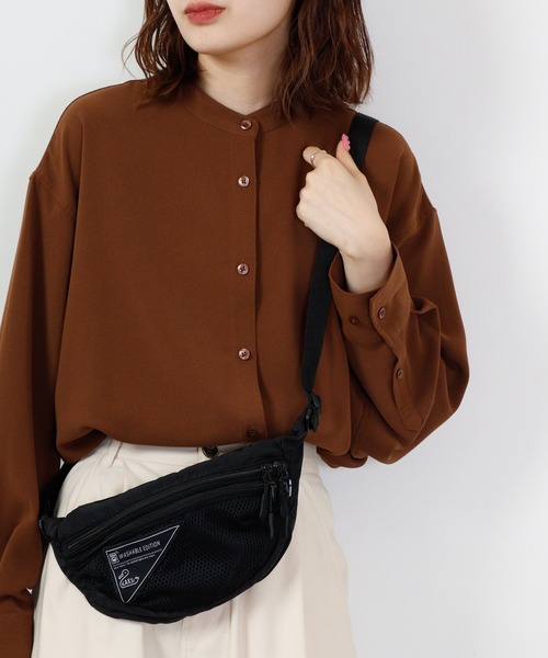 KAKSI(カクシ)の「KAKSI ウォッシャブルボディBAG(ボディバッグ/ウエストポーチ・メンズ・ブラック系/カーキ系/ピンク系/グレー系・FREE)」の9枚目の写真