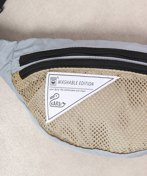 KAKSI(カクシ)の「KAKSI ウォッシャブルボディBAG(ボディバッグ/ウエストポーチ・メンズ・ブラック系/カーキ系/ピンク系/グレー系・FREE)」の17枚目の写真
