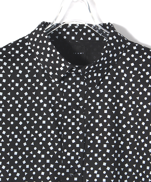 IKUMI（イクミ）の「【IKUMI】○△□SHIRT（シャツ/ブラウス・レディース・ホワイト/ブラック・FREE）」の9枚目の写真