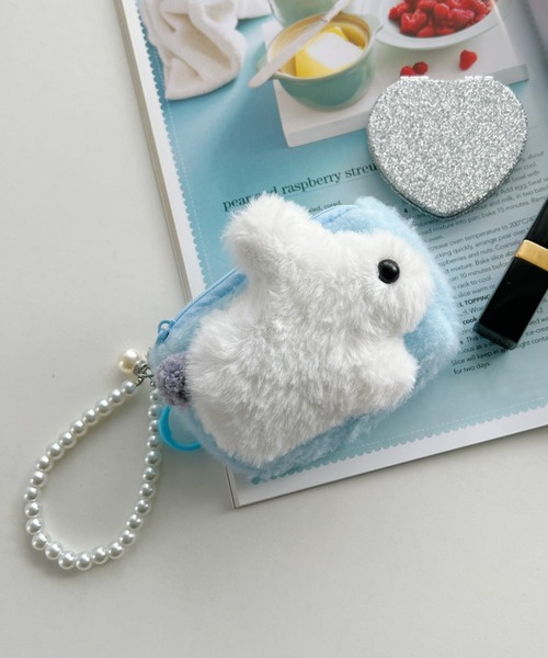 セール】うさぎミニポーチバッグチャーム（パスケース）｜√nuage