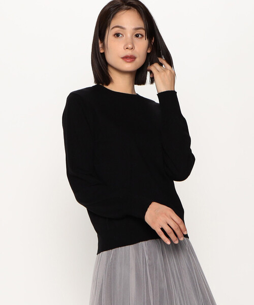 COMME CA ISM(コムサイズム)の「ベーシック クルーネックニット(ニット/セーター・レディース・ホワイト/ライトグレー/ブラック/ブルー・MEDIUM/LARGE)」の13枚目の写真