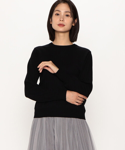 COMME CA ISM(コムサイズム)の「ベーシック クルーネックニット(ニット/セーター・レディース・ホワイト/ライトグレー/ブラック/ブルー・MEDIUM/LARGE)」の14枚目の写真