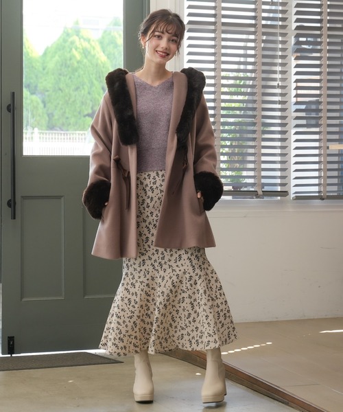 ASTORIA ODIER(アストリアオディール)の「ラメモヘアクロップトニット(ニット/セーター・レディース・アイボリー/パープル/ピンク/ベージュ・MEDIUM)」の10枚目の写真