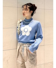 LILY BROWN | 【WEB限定カラー】【LILY BROWN×MARY QUANT】 デイジーニットトップス(ニット/セーター)