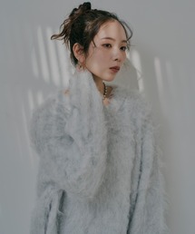 はなのきえり - ウールブレンドシャギーニット made in INTERFACTORY