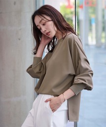 UR'S（ユアーズ）の「ボートネックドルマンスリーブプルオーバー（Tシャツ/カットソー）」