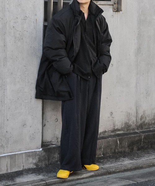 NILWAY(ニルウェイ)の「スタンドカラー 中綿 ダウン オーバー コート(ダウンジャケット/コート・レディース・ブラック/ライトグレー・LARGE/MEDIUM)」の17枚目の写真