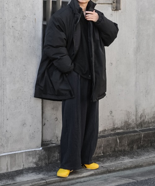 NILWAY(ニルウェイ)の「スタンドカラー 中綿 ダウン オーバー コート(ダウンジャケット/コート・レディース・ブラック/ライトグレー・LARGE/MEDIUM)」の18枚目の写真