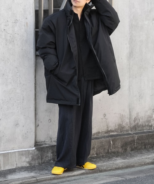 NILWAY(ニルウェイ)の「スタンドカラー 中綿 ダウン オーバー コート(ダウンジャケット/コート・レディース・ブラック/ライトグレー・LARGE/MEDIUM)」の20枚目の写真