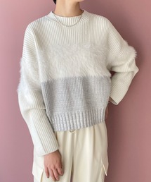 LOWRYS FARM | イソザイドッキングＬＳ　970692(ニット/セーター)