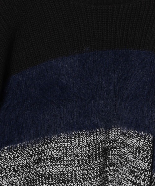 LOWRYS FARM（ローリーズファーム）の「イソザイドッキングＬＳ　970692（ニット/セーター・レディース・ホワイト/ネイビー/ブラック・FREE）」の19枚目の写真