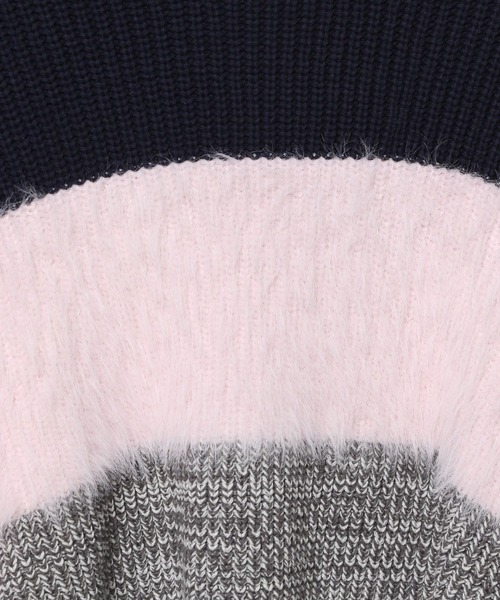 LOWRYS FARM（ローリーズファーム）の「イソザイドッキングＬＳ　970692（ニット/セーター・レディース・ホワイト/ネイビー/ブラック・FREE）」の20枚目の写真