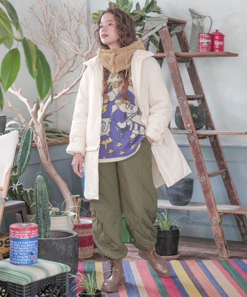 niko and（ニコアンド）の「モフモフキルトパンツ（その他パンツ