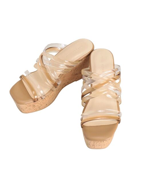 MERCURYDUO(マーキュリーデュオ)の「クリアチューブウェッジサンダル(サンダル・レディース・ブラック/ベージュ/ブラウン/クリア・38/36/34)」の18枚目の写真