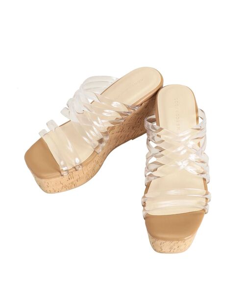 MERCURYDUO(マーキュリーデュオ)の「クリアチューブウェッジサンダル(サンダル・レディース・ブラック/ベージュ/ブラウン/クリア・38/36/34)」の19枚目の写真