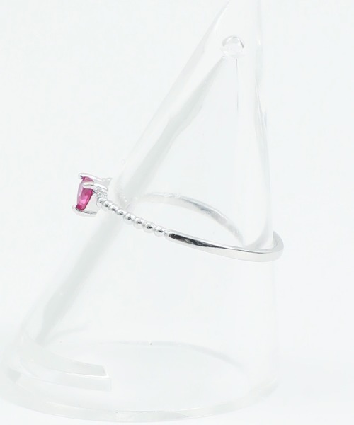 whim(ウィム)の「Simple tiny heart pink stone ring(リング・レディース・シルバー/ゴールド・FREE)」の3枚目の写真