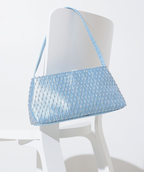 Ray BEAMS（レイビームス）の「Ray BEAMS / シャーイニー バッグ（ハンドバッグ・レディース・ライトブルー/イエロー・ONE SIZE）」の2枚目の写真