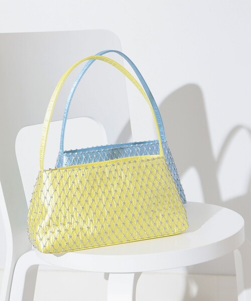 Ray BEAMS（レイビームス）の「Ray BEAMS / シャーイニー バッグ（ハンドバッグ・レディース・ライトブルー/イエロー・ONE SIZE）」の18枚目の写真