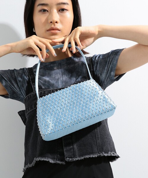 Ray BEAMS（レイビームス）の「Ray BEAMS / シャーイニー バッグ（ハンドバッグ・レディース・ライトブルー/イエロー・ONE SIZE）」の22枚目の写真