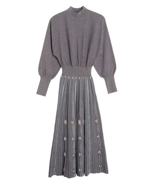 LAGUNAMOON（ラグナムーン）の「ラメデザインニットワンピース（ワンピース・レディース・ブラック/グレー/アイボリー・SMALL/MEDIUM）」の3枚目の写真