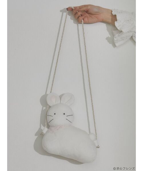 merry jenny(メリージェニー)の「【求心フレンズコラボ】うさぎのバッグ(ショルダーバッグ・レディース・オフホワイト・FREE)」の4枚目の写真