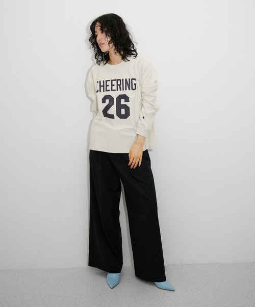 アダムエロペ別注 RW LONG SLEEVE T-SHIRT Champion Champion tシャツ 「Champion for ADAM ET ROPE'」別注 RW LONG