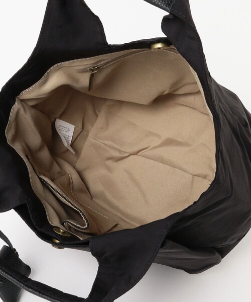 Ray BEAMS(レイビームス)の「toleur / コットン ナイロン ミニトートバッグ(トートバッグ・レディース・ブラック/ライトブルー・ONE SIZE)」の9枚目の写真