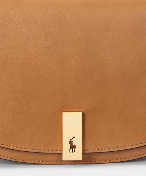 Polo ID レザー サドル バッグ（ハンドバッグ）｜POLO RALPH