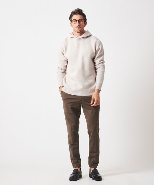 junhashimoto（ジュンハシモト）の「7GG HOODIE KNIT（ニット/セーター・メンズ・トップグレー/ナチュラル/チャコールグレー/グリーン系/マスタード・4/5/3）」の8枚目の写真