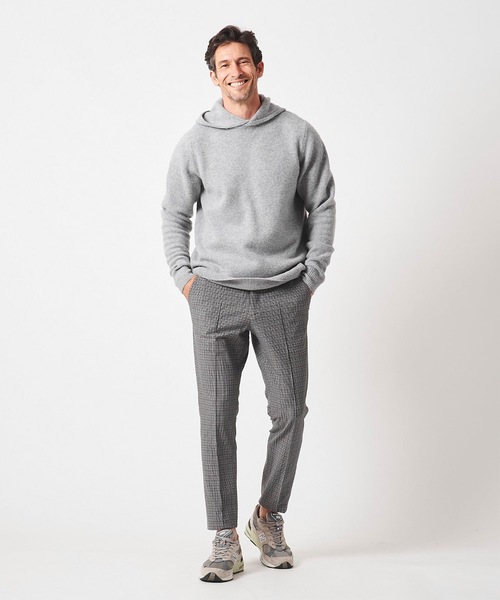 junhashimoto（ジュンハシモト）の「7GG HOODIE KNIT（ニット/セーター・メンズ・トップグレー/ナチュラル/チャコールグレー/グリーン系/マスタード・4/5/3）」の14枚目の写真