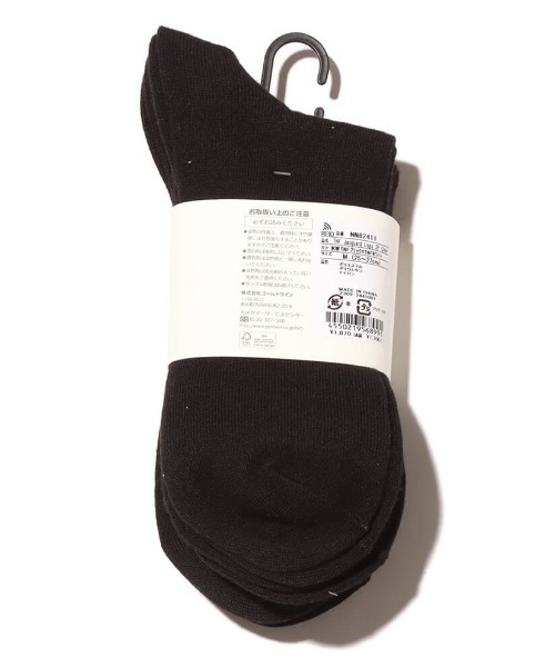 THE NORTH FACE(ザノースフェイス)の「THE NORTH FACE TNF Jacquard Logo 3P Crew / ザ・ノース・フェイス TNF ジャカード ロゴ 3P クルー(ソックス/靴下・メンズ・ブラック/ホワイト・S/L/M)」の5枚目の写真