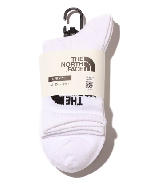 THE NORTH FACE(ザノースフェイス)の「THE NORTH FACE TNF Jacquard Logo 3P Crew / ザ・ノース・フェイス TNF ジャカード ロゴ 3P クルー(ソックス/靴下・メンズ・ブラック/ホワイト・S/L/M)」の7枚目の写真