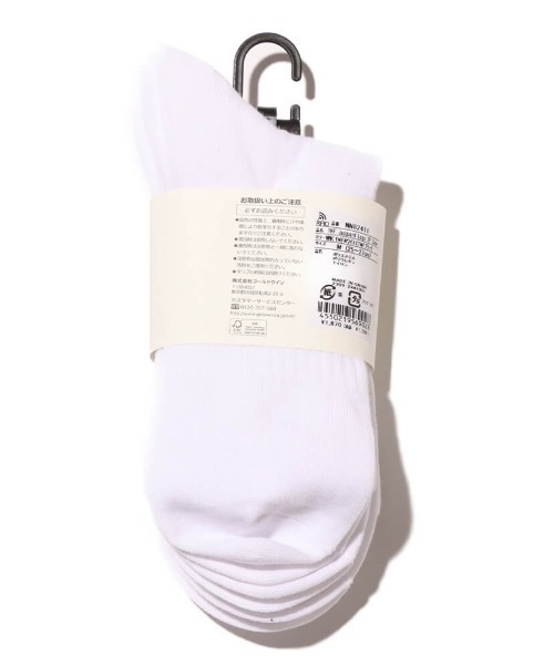 THE NORTH FACE(ザノースフェイス)の「THE NORTH FACE TNF Jacquard Logo 3P Crew / ザ・ノース・フェイス TNF ジャカード ロゴ 3P クルー(ソックス/靴下・メンズ・ブラック/ホワイト・S/L/M)」の8枚目の写真