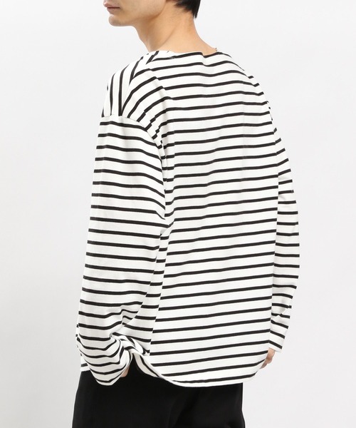 GLOBAL WORK Smile Seed Store(グローバルワーク スマイルシードストア)の「コットンボーダーTシャツ長袖/984095(Tシャツ/カットソー・メンズ・ブルー系その他/その他/グレー系その他・SMALL/LARGE/X-LARGE/MEDIUM)」の19枚目の写真