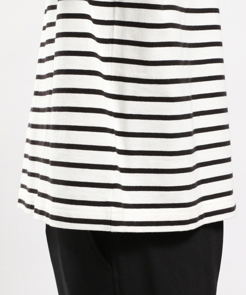 GLOBAL WORK Smile Seed Store(グローバルワーク スマイルシードストア)の「コットンボーダーTシャツ長袖/984095(Tシャツ/カットソー・メンズ・ブルー系その他/その他/グレー系その他・SMALL/LARGE/X-LARGE/MEDIUM)」の4枚目の写真