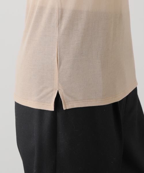 FRAMeWORK（フレームワーク）の「JANE SMITH/ジェーンスミス　SHEER BACK OPEN PULLOVER（Tシャツ/カットソー・レディース・ベージュ/ホワイト・FREE）」の11枚目の写真