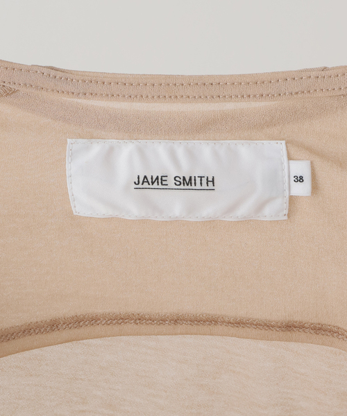 FRAMeWORK（フレームワーク）の「JANE SMITH/ジェーンスミス　SHEER BACK OPEN PULLOVER（Tシャツ/カットソー・レディース・ベージュ/ホワイト・FREE）」の12枚目の写真