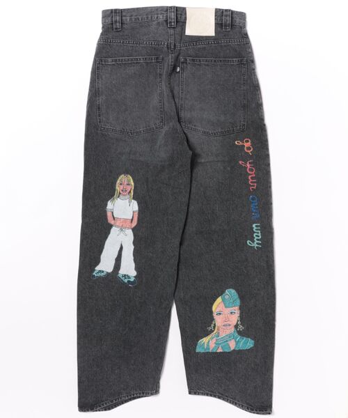 Little sunny bite（リトルサニーバイト）の「【8】【it】【Little sunny bite】sandw1tch shop x little sunny bite my muse denim pants（デニムパンツ・レディース・ブラック・MEDIUM）」の2枚目の写真