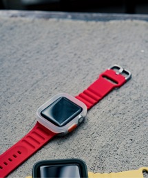 zandy（ズィーアンドワイ）の「zandy ズィーアンドワイ/ Apple Watch ケース＆ベルトセット マットタイプ【スクエアソフトフレーム】 アップルウォッチカバー& 日のスポーツバンド /// set3（デジタル腕時計）」